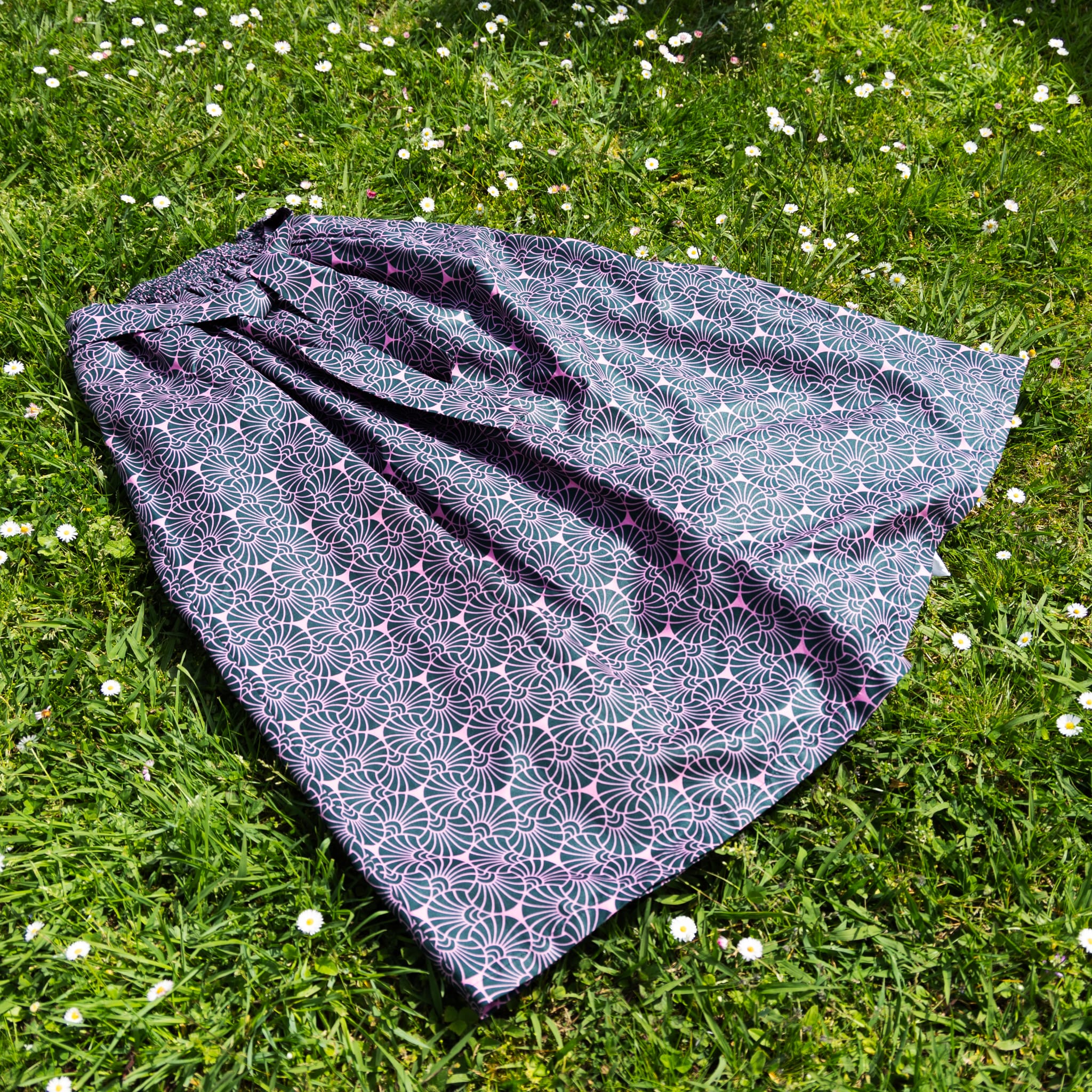 African Wax Print Wrap Skirts — 2