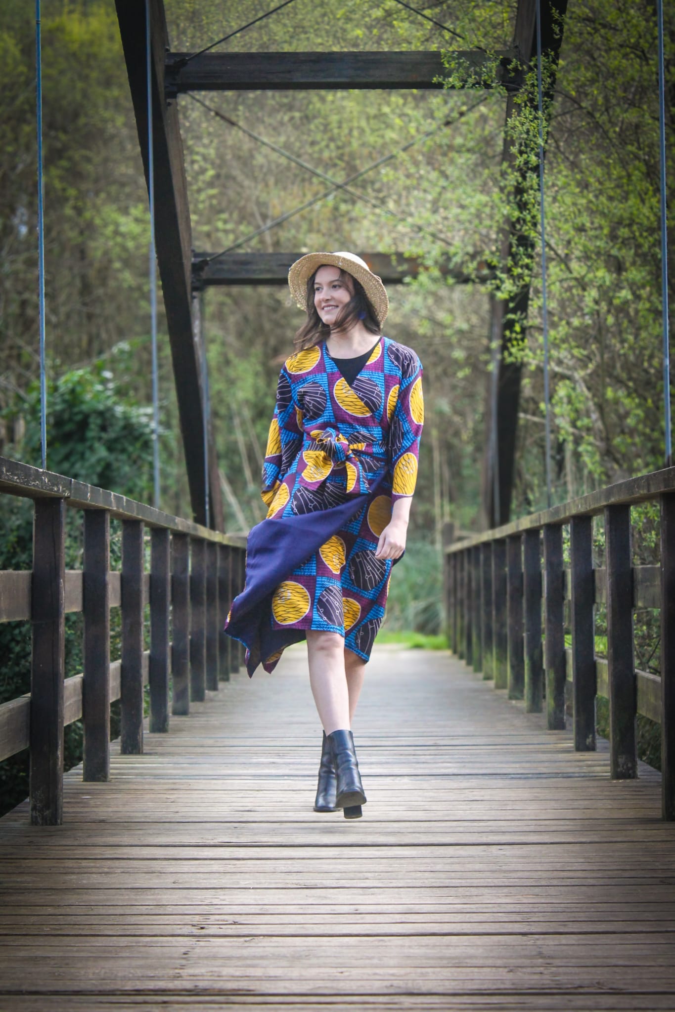 Ankara print wrap dress — 2