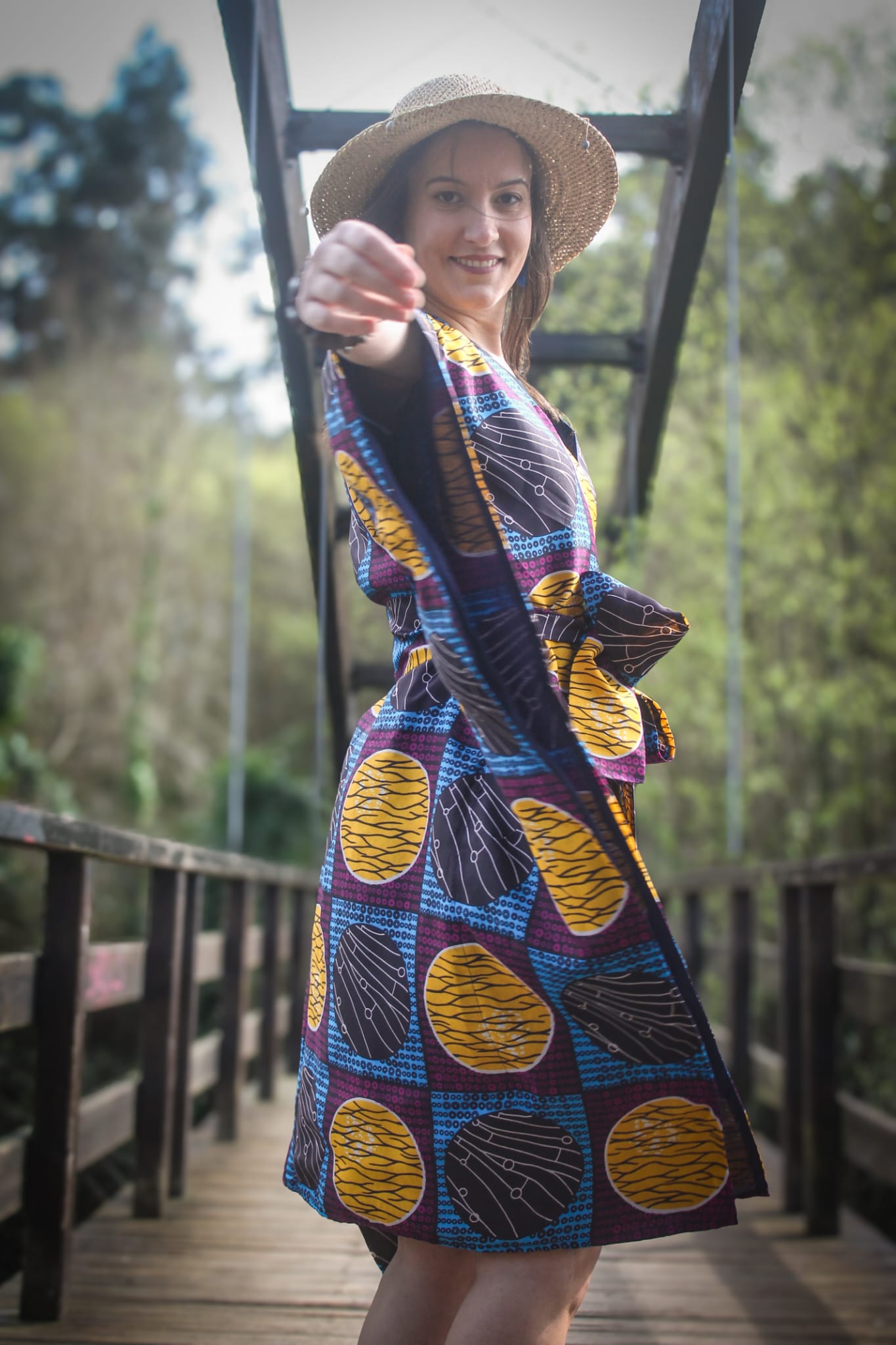 Ankara print wrap dress — 3